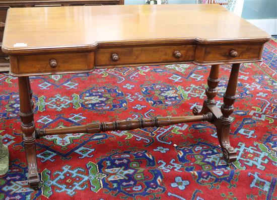 A Victorian mahogany hall table, W.4ft